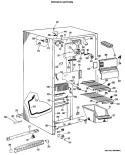 FREEZER SECTION Diagram and Parts List for CSX20EJF  Hotpoint Refrigerator