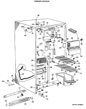 FREEZER SECTION Diagram and Parts List for CSX22GJF  Hotpoint Refrigerator