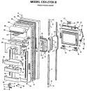 FRESH FOOD DOOR Diagram and Parts List for CSX27CKB  Hotpoint Refrigerator