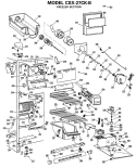 FREEZER SECTION Diagram and Parts List for CSX27CKB  Hotpoint Refrigerator
