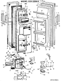 Part Location Diagram of WR78X8099 GE FRZ O.DR W/TRIM AD