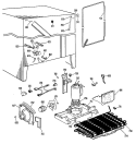 Section Diagram and Parts List for CSX22DKB  Hotpoint Refrigerator