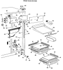 FRESH FOOD SECTION Diagram and Parts List for CSX22GKB  Hotpoint Refrigerator