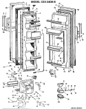 Section Diagram and Parts List for CSX24DKB  Hotpoint Refrigerator
