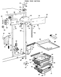 FRESH FOOD SECTION Diagram and Parts List for CSX24DKB  Hotpoint Refrigerator