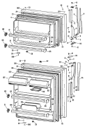 Section Diagram and Parts List for CTX18AKBR  Hotpoint Refrigerator