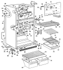 Section Diagram and Parts List for CTXH18EKBR  Hotpoint Refrigerator