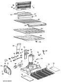 Section Diagram and Parts List for CTX18PKBR  Hotpoint Refrigerator
