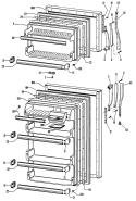 Section Diagram and Parts List for CTA15CKBRAD  Hotpoint Refrigerator
