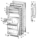 Part Location Diagram of WR78X8140 GE FF O DOOR RH(White)