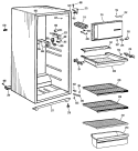 Section Diagram and Parts List for SSD11CKBRAD  Hotpoint Refrigerator