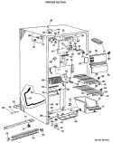 FREEZER SECTION Diagram and Parts List for CSX20EKE  Hotpoint Refrigerator