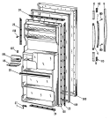 Section Diagram and Parts List for SSD14CKBRAD  Hotpoint Refrigerator