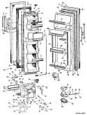 Section Diagram and Parts List for CSX24DKD  Hotpoint Refrigerator