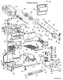 FREEZER SECTION Diagram and Parts List for CSX24DKD  Hotpoint Refrigerator