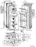 Section Diagram and Parts List for CSX24XKC  Hotpoint Refrigerator