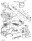 FREEZER SECTION Diagram and Parts List for CSX24XKC  Hotpoint Refrigerator