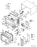 Section Diagram and Parts List for RE1409G02  Hotpoint Microwave