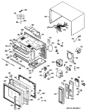 Section Diagram and Parts List for RE1450H01  Hotpoint Microwave