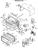 MICROWAVE OVEN Diagram and Parts List for REM29H02  Hotpoint Microwave