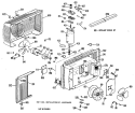 Section Diagram and Parts List for HTP05LBB1  Hotpoint Air Conditioner