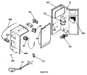 Section Diagram and Parts List for KED12AAV1  Hotpoint Air Conditioner