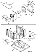 Section Diagram and Parts List for KES15DAV1  Hotpoint Air Conditioner