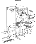 FREEZER SECTION Diagram and Parts List for CSX20LLD  Hotpoint Refrigerator