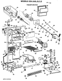 FREEZER SECTION Diagram and Parts List for CSX24XLG  Hotpoint Refrigerator