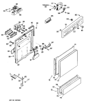 Part Location Diagram of WD14X5039 GE HINGE SPRING