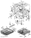 Section Diagram and Parts List for HDA2600K02  Hotpoint Dishwasher