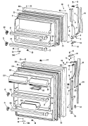 Section Diagram and Parts List for CTX18GKBR  Hotpoint Refrigerator