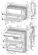 Section Diagram and Parts List for CTX18KKER  Hotpoint Refrigerator
