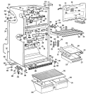 Section Diagram and Parts List for CTX18GKJR  Hotpoint Refrigerator