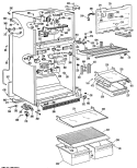 Part Location Diagram of WR38X1016 GE REFLECTOR SHELF