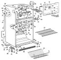 Section Diagram and Parts List for CTX18LKJR  Hotpoint Refrigerator