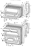 Section Diagram and Parts List for CTX18CLGRWH  Hotpoint Refrigerator