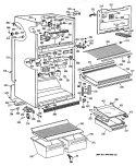 Part Location Diagram of WR71X1823 GE SHELF CANT FULL