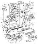 Section Diagram and Parts List for CTX22DLGLWH  Hotpoint Refrigerator
