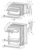 Section Diagram and Parts List for CTA13CLBLWH  Hotpoint Refrigerator