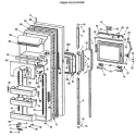 FRESH FOOD DOOR Diagram and Parts List for CSX27CLJ  Hotpoint Refrigerator