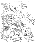 FREEZER SECTION Diagram and Parts List for CSXW27CLJ  Hotpoint Refrigerator