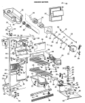 FREEZER SECTION Diagram and Parts List for CSXW27CLL  Hotpoint Refrigerator