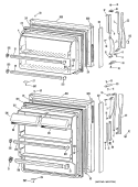 Section Diagram and Parts List for CTX14CMDLAD  Hotpoint Refrigerator