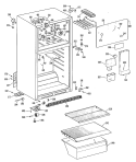 Section Diagram and Parts List for CTX14CMDLAD  Hotpoint Refrigerator