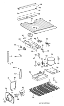Section Diagram and Parts List for CTX14EMDRAD  Hotpoint Refrigerator