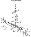 MOTOR - PUMP MECHANISM Diagram and Parts List for HDA2030M25WA  Hotpoint Dishwasher