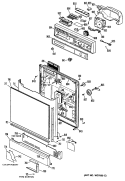Section Diagram and Parts List for HDA999M-35BA  Hotpoint Dishwasher