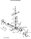 MOTOR - PUMP MECHANISM Diagram and Parts List for HDA2000M35BA  Hotpoint Dishwasher