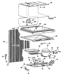 Section Diagram and Parts List for CTA13CLCRAD  Hotpoint Refrigerator